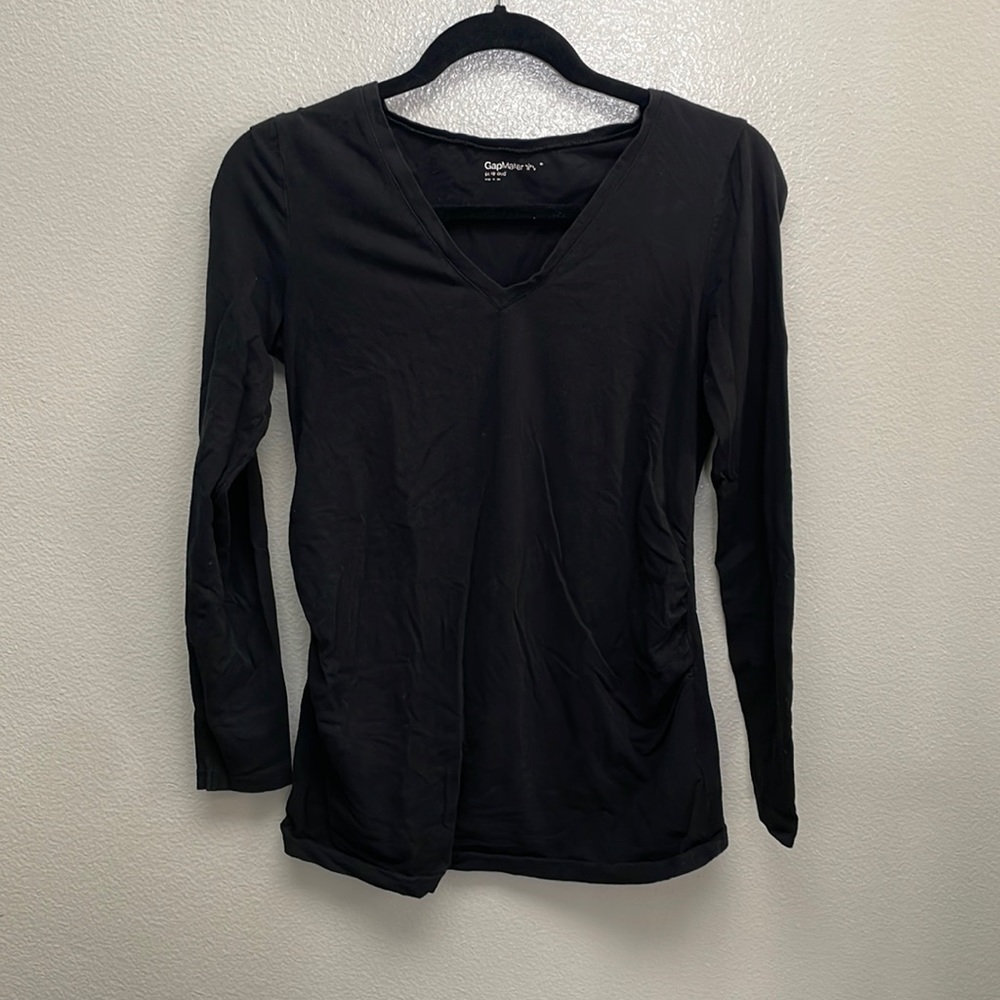 FOUR Gap Longsleeve Maternity Tshirts | Black, Small